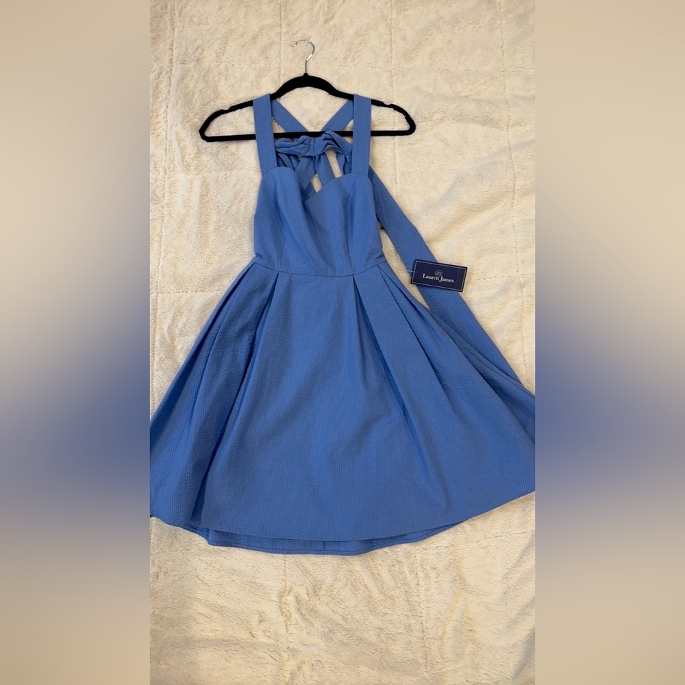lauren james blue dress